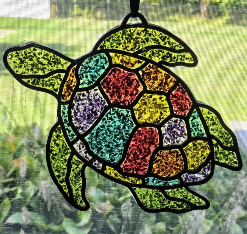 Crushed Glass Resin Sun Catcher Workshop - March 22, 2026 11am